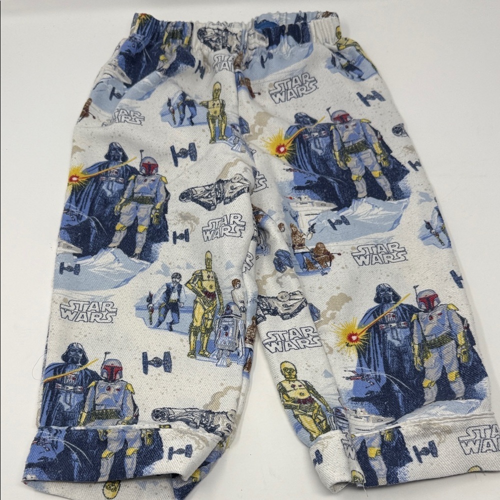 Pottery Barn Kids Star Wars Pajama Set - White and Blue size 2T - Picture 5 of 8